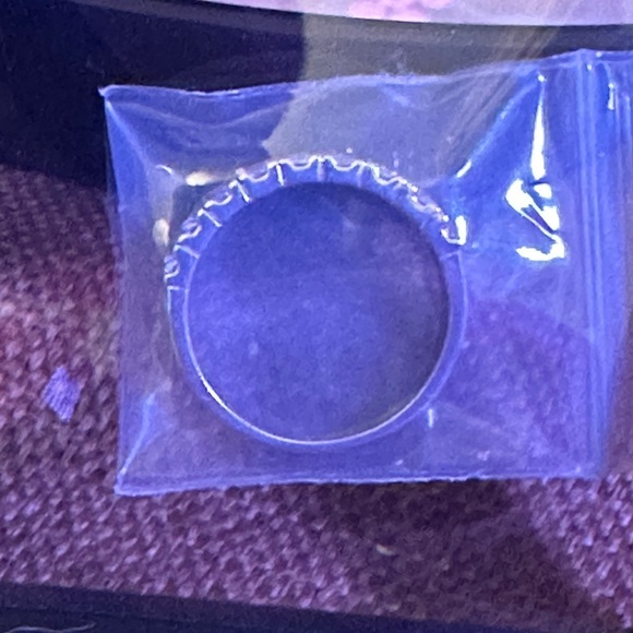 Moissanite Double Row Ring Sz 8 in Sterling Silver Stamped S925 - Picture 7 of 9